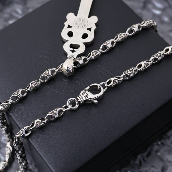 Chrome Hearts Silver Sword Pendant Necklace - Picture 4 of 5